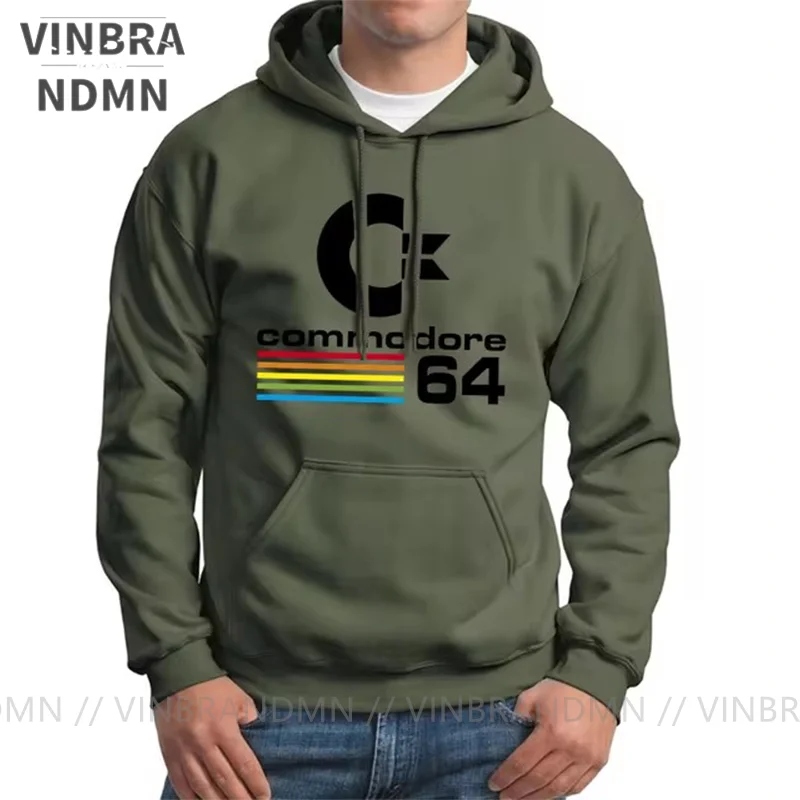 Comfortable Men Tracksuit Autumn Winter Male Commodore 64 Hoodie Sweatshirts Cool Clothing Hoodies Street Jersey Coats Hooded