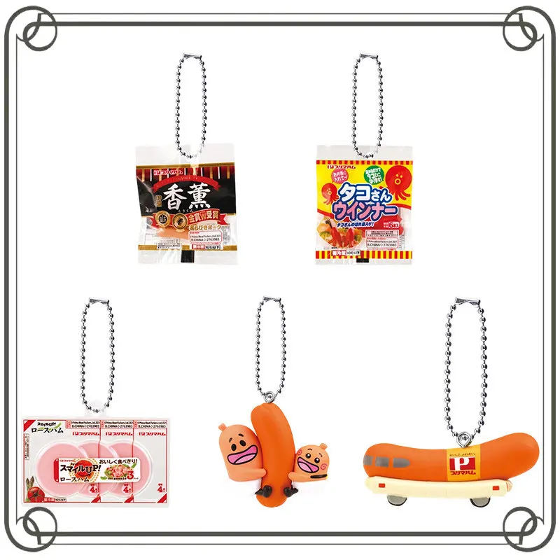 

Gashapon Meat Products Mini Pendant Simulated Miniature Sausage Pendant Decoration Collectible Toy