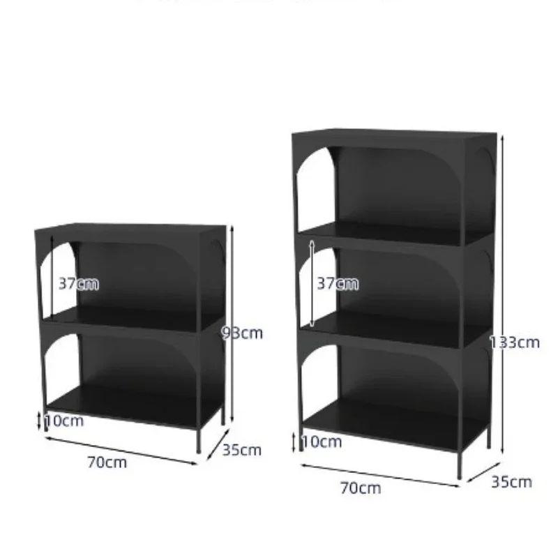 

Household French retro wrought iron integrated wall bookshelf floor shelf, office storage children's picture book rack