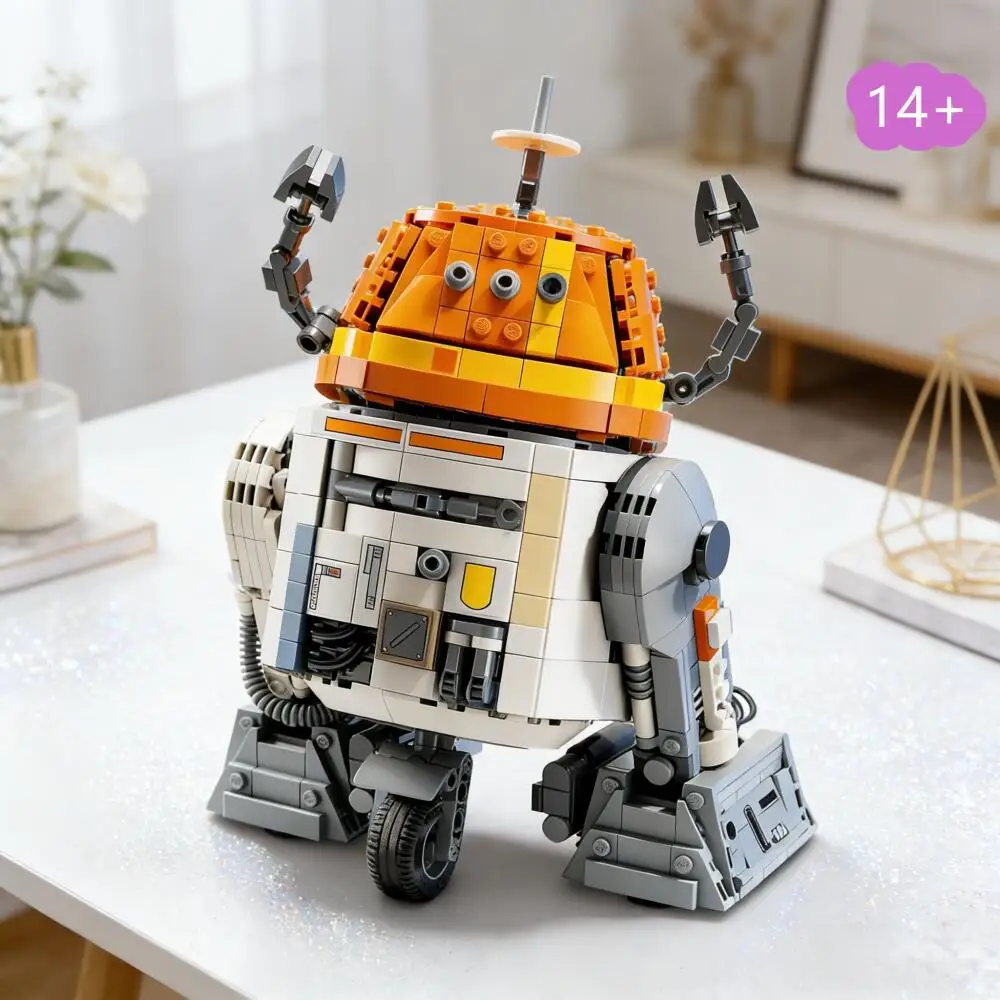 

Конструктор-головоломка «Научно-фантастический дроид-астромех» 2026, 1039 деталей, модель 75416, игрушка из строительных блоков, рождественский подарок