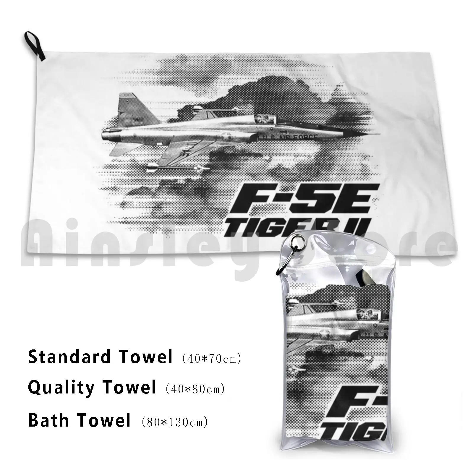 F-5e Tiger Ii Bath Towel Beach Cushion Military Flying Machine F 5 Light Fighter Fighter Attack Plane Jet Airplane Fighter