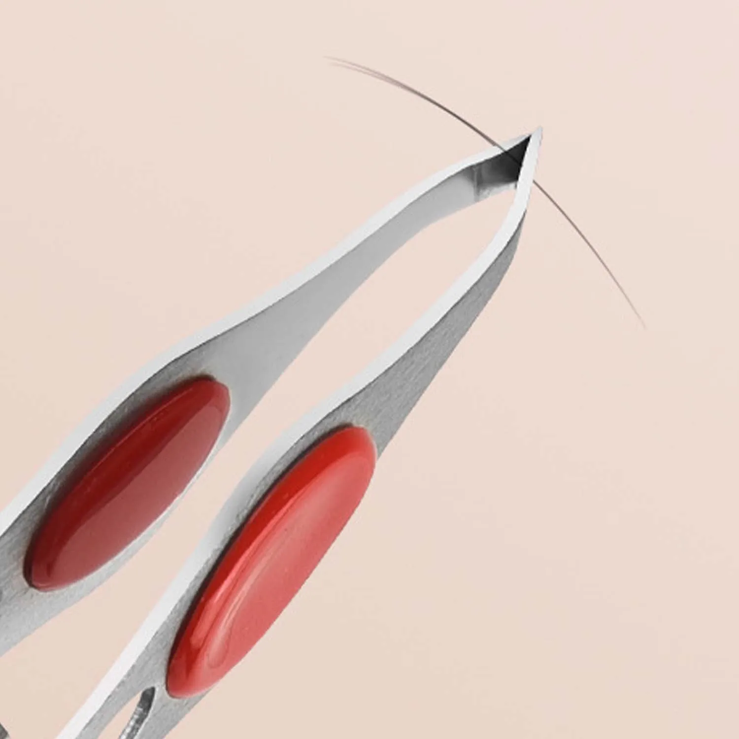 1 個ポータブルステンレス鋼眉毛ピンセットボタン電池スマートデザイン眉毛脱毛ピンセット LED ライト付きメイクアップツール