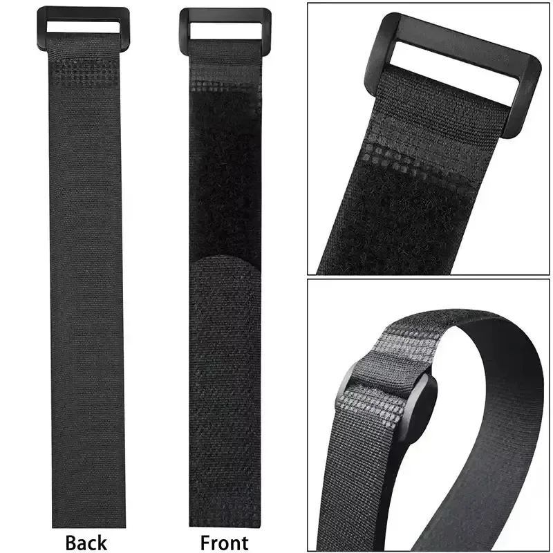 10pcs Cable Ties Reusable Self Adhesive 15mm - 700mm Hook Loop Bundle Fastener Nylon Strap Reverse Buckle Line Wire Organizer