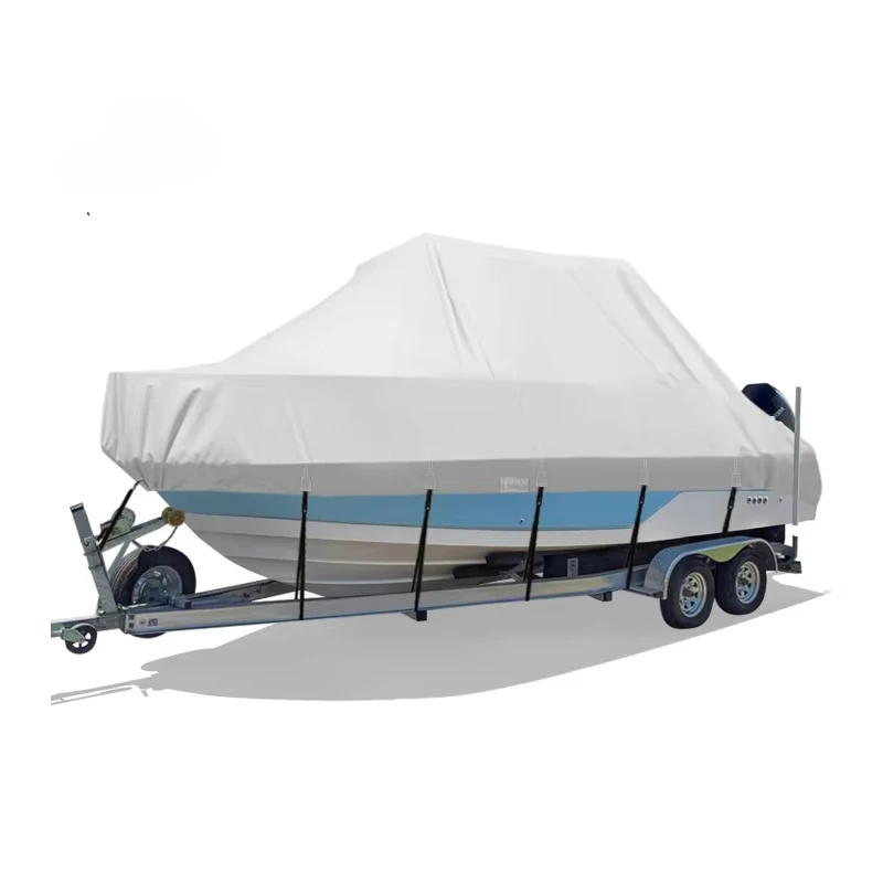 600D Heavy-Duty Rip-Resistant Waterproof Boat Cover Winter All-Weather Protection Fit For Universal Vessels Custom Sizes DDP