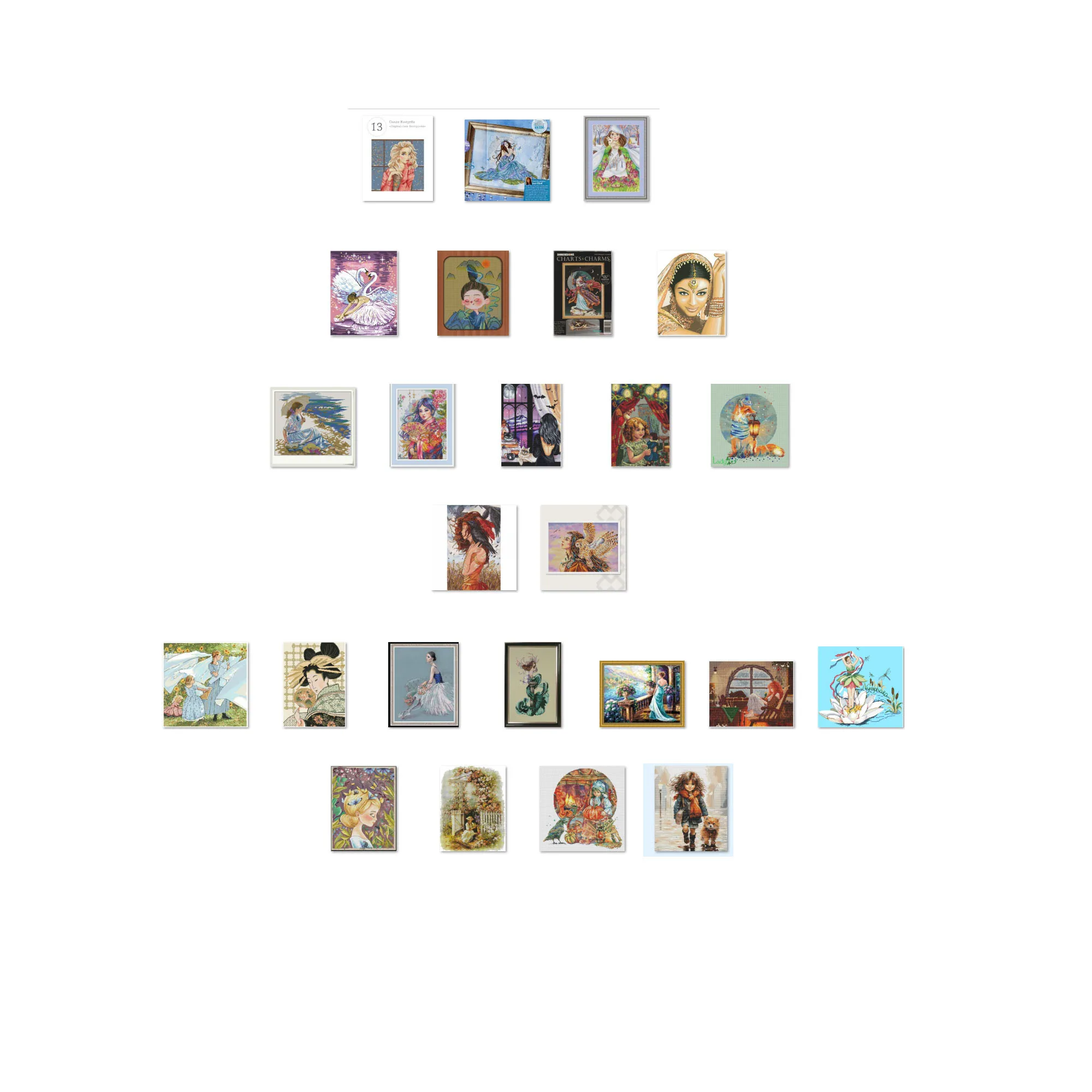 Cross Stitch Kit DIY Set -The Girl Under the Wings of a Butterfly  Decoration Cross Stitch Set New Crafts Handmade Embroidery