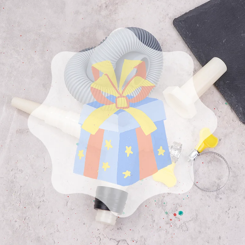 

2025 New Drain Tee Adapter For Washer Dryer Drain System Drain Tee Adapter With Extended Drain Hose Home Tools