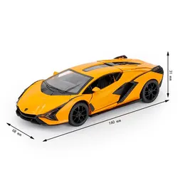 1:32 Lamborghini Alloy Model - Sound & Light, Pull-Back Action, Gift for Kids & Car Fans