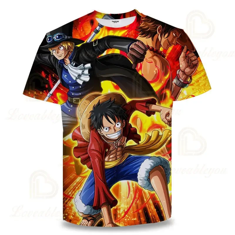 Hot One Piece T Shirt Cool Boys Girls Funny Graphic T-shirt Roronoa Zoro Anime Tshirt Hip Hop Top Tees Kids Clothing