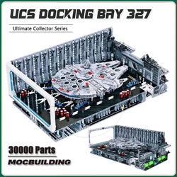 UCS Docking Bay 327 MOC Building Blocks For Spaceship Display Sci-Fi Movie Collection Technology Bricks 75192 Model Toys Gifts