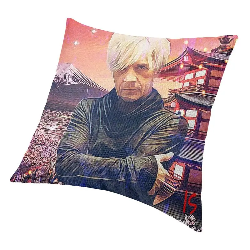 Nicolas Sirkis Indochina Pillow Case Sofa French Rock Band Singer Luxury Cushion Cover Car Pillowcase 3D Printing Cushions