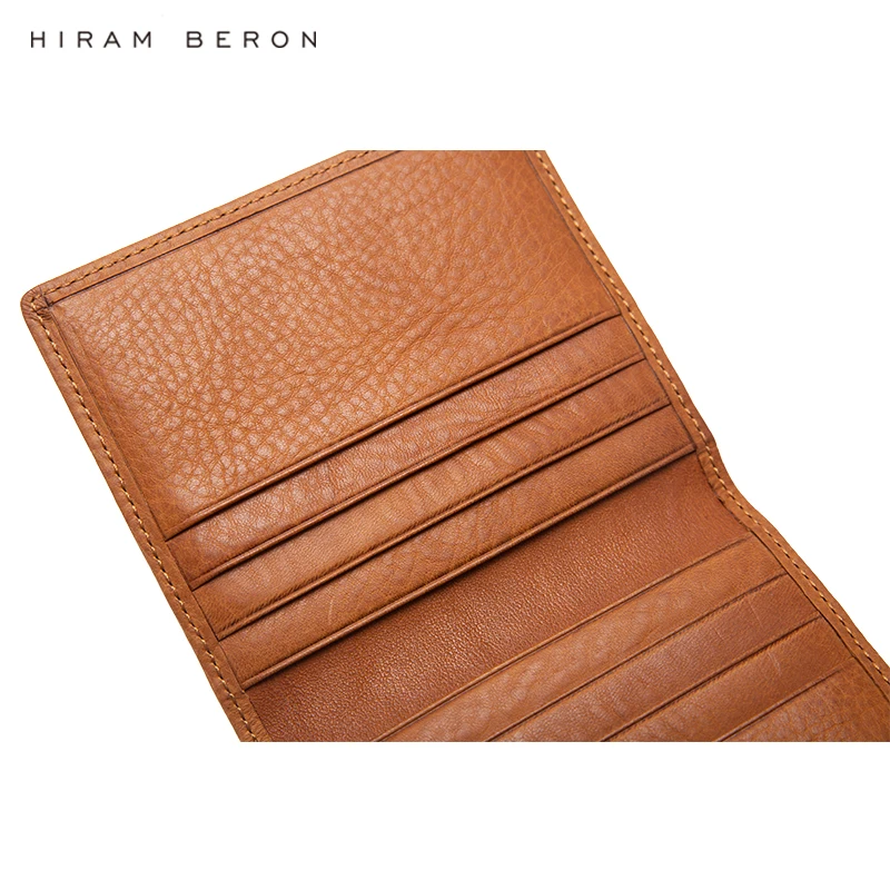 Full Grain Italian Vegetable Tanned Leather Card Holder RFID Blocking Funtion Compact Wallet