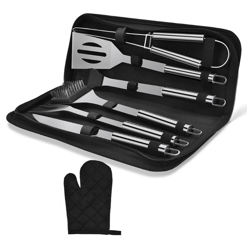 7 Pack Grill Tools Sets Basic BBQ Tools for Backyard Restaurant Outdoor Kitchen