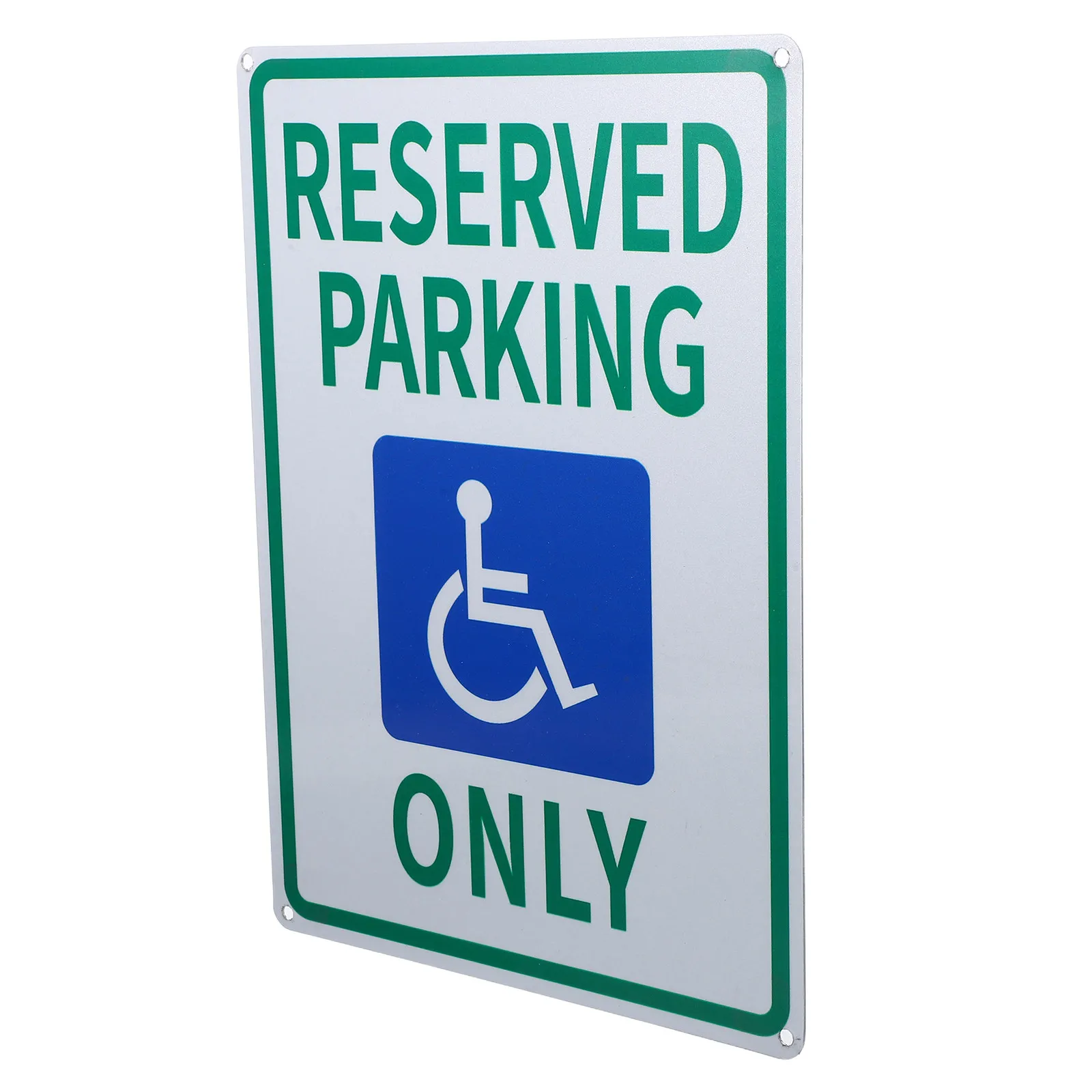 

Handicap Parking Sign Reflective Metal 10x14in High Visibility Handicap Permit Board Disabled Vehicle Sign Outdoor Parking Lot