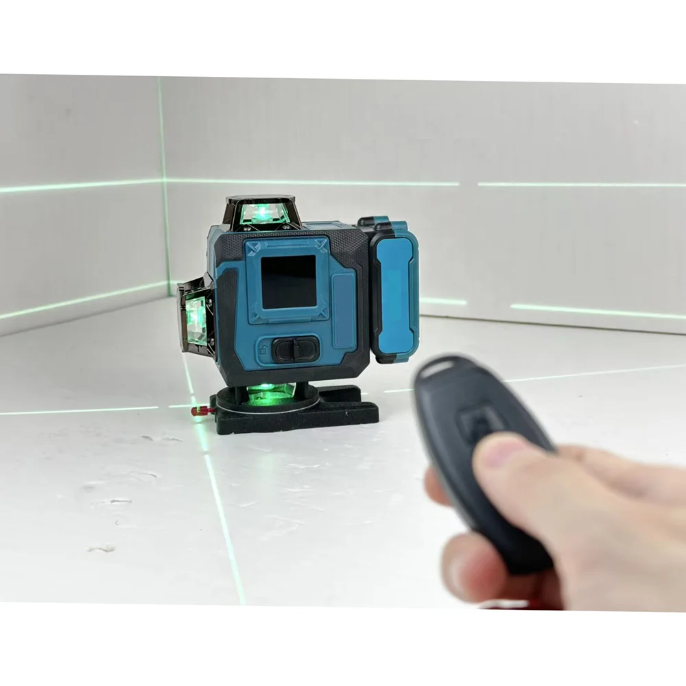 16 Lines Green Laser Level, Self-Leveling, Battery Powered, High Precision Industrial Grade Tool