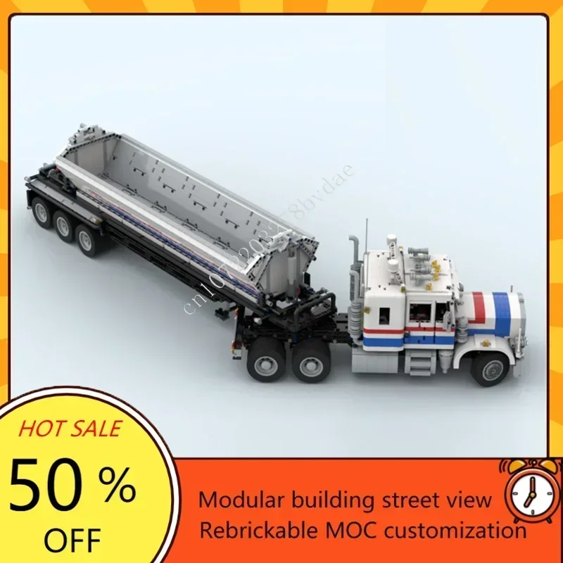 

Конструктор MOC Highway Rig XL: Техническая архитектурная модель-головоломка для самостоятельной сборки, развивающая игрушка для детей, подарок на праздники и Рождество