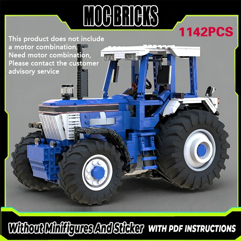 

City Car Model MOC Building Bricks Compact Tractor Modular Technology Gifts Holiday Assemble Children Toys Suit