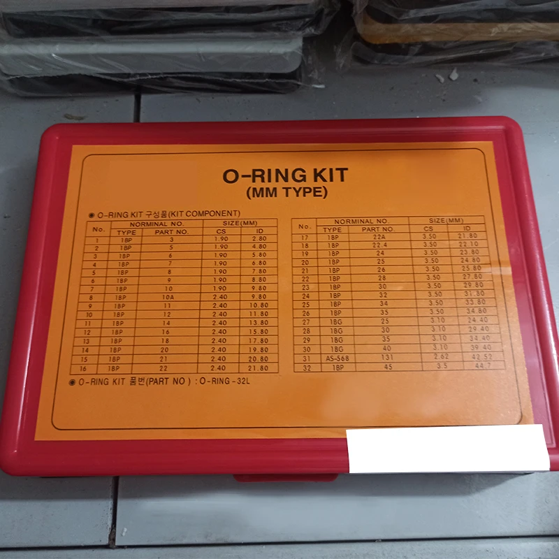 For Doosan Daewoo Excavator O-Ring Kit DX DH Rubber NBR 90 Sealing O-rings Nitrile Washer Rubber O ring Set Assortment Kit