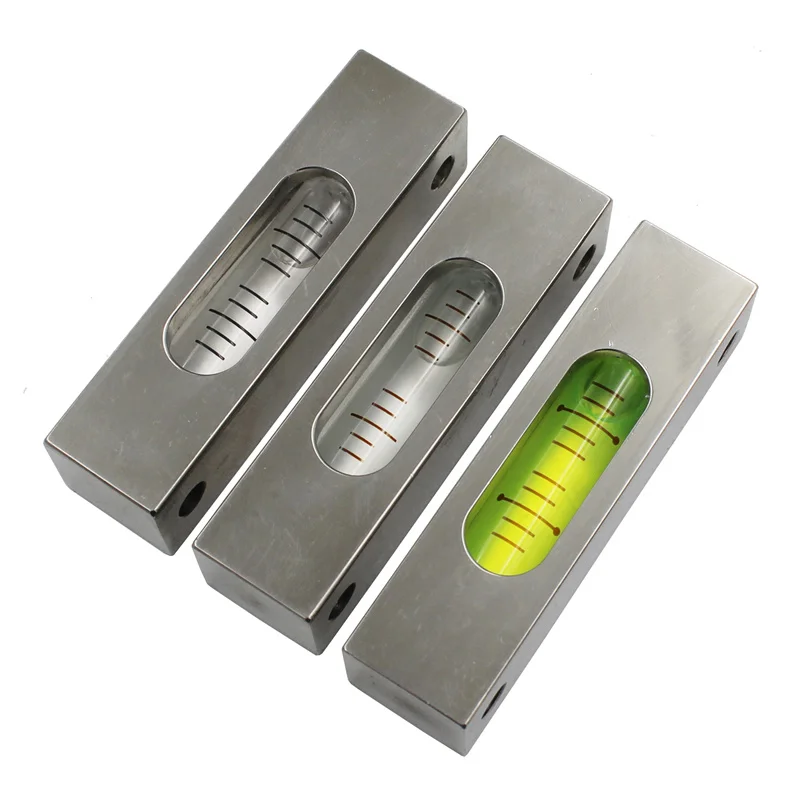 Strip Stainless Steel Shell Spirit Level Side-mounted Ampoules Mini Small Long High Precision