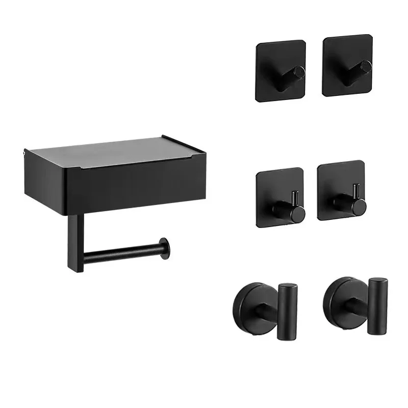 

304 Stainless Steel Wet Wipes Box Sanitary Toilet Paper Holder Without Punching Paper Towel Holder Bathroom Storage Rack