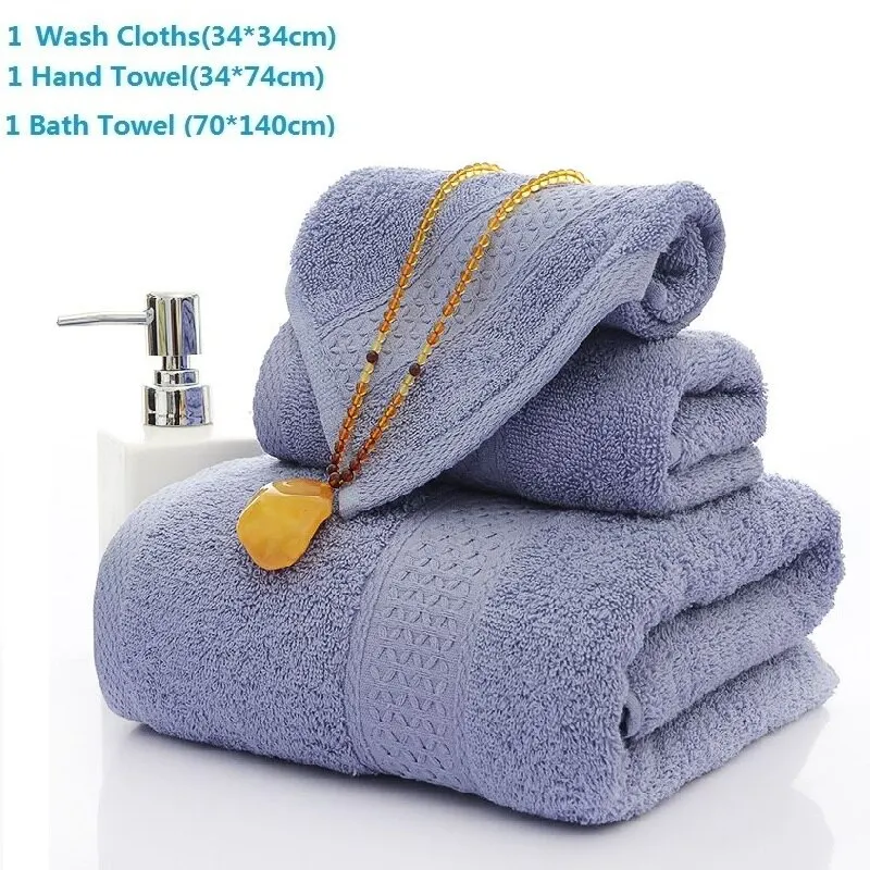 Ensemble de serviettes de bain en coton douces et absorbantes_voghion.com