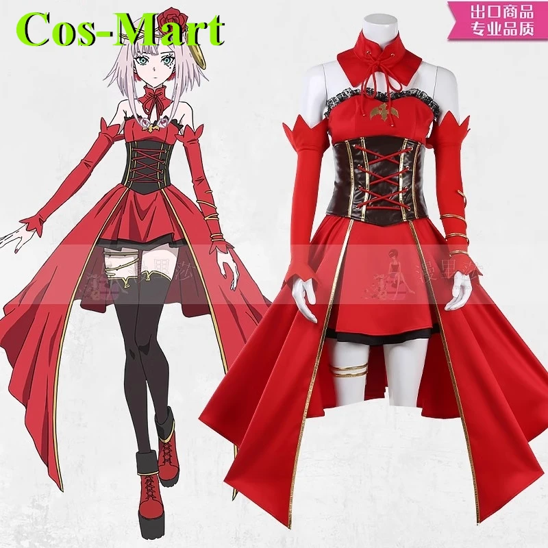 Cos-Mart Takt Op.Destiny Fate Cosplay Costume Sweet Elegant Red Uniform Dress Female Male Activity Party Role Play Clothing