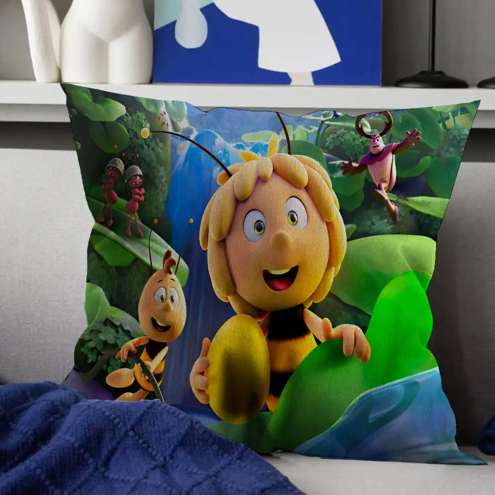 Almohada Bee M-Maya, regalo, decoración para el hogar, oficina, dormitorio, sofá, funda de cojín para coche, 45x45