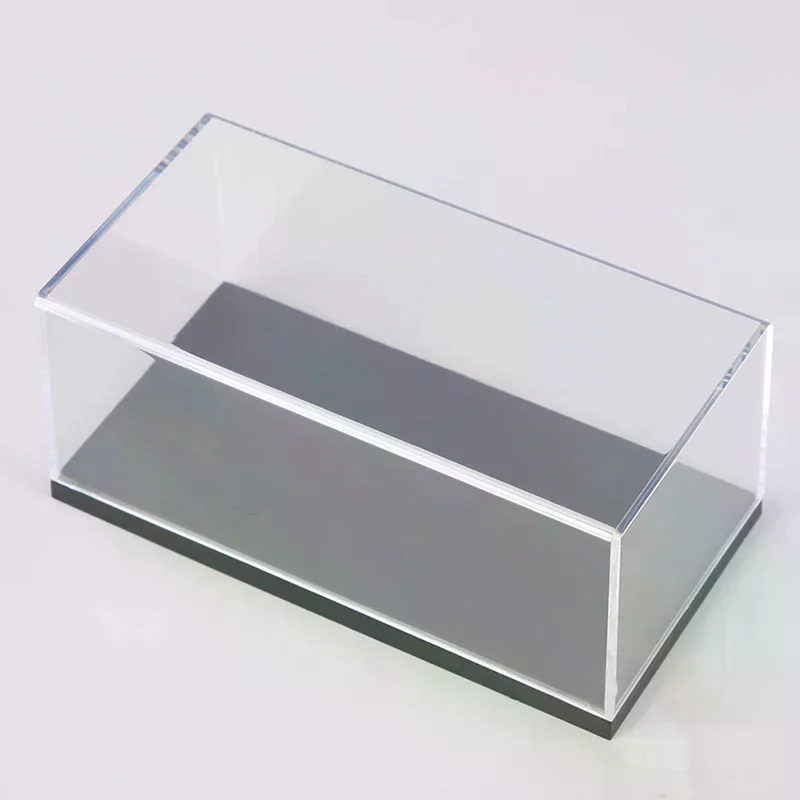 Étui rigide en acrylique Transparent, échelle 1:43, boîte d'exposition pour modèle de voiture, figurine Miniature à collectionner