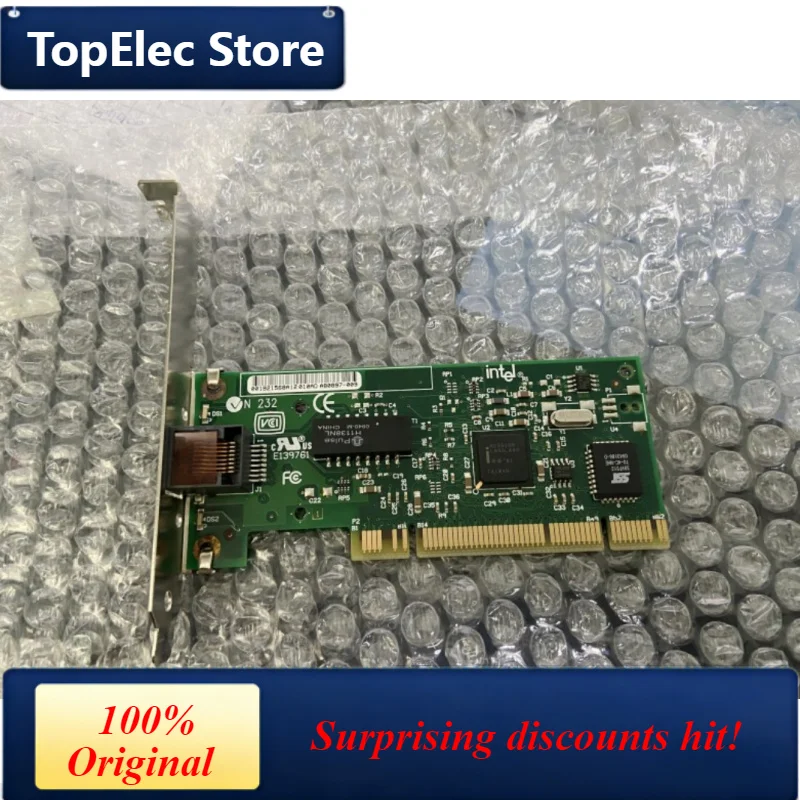 TopElec For Intel PILA8460MBLK20 PCI Ethernet Network Card, 10/100Mbps RJ45 Port, Intel 82551 Chip, Low Profile Bracket