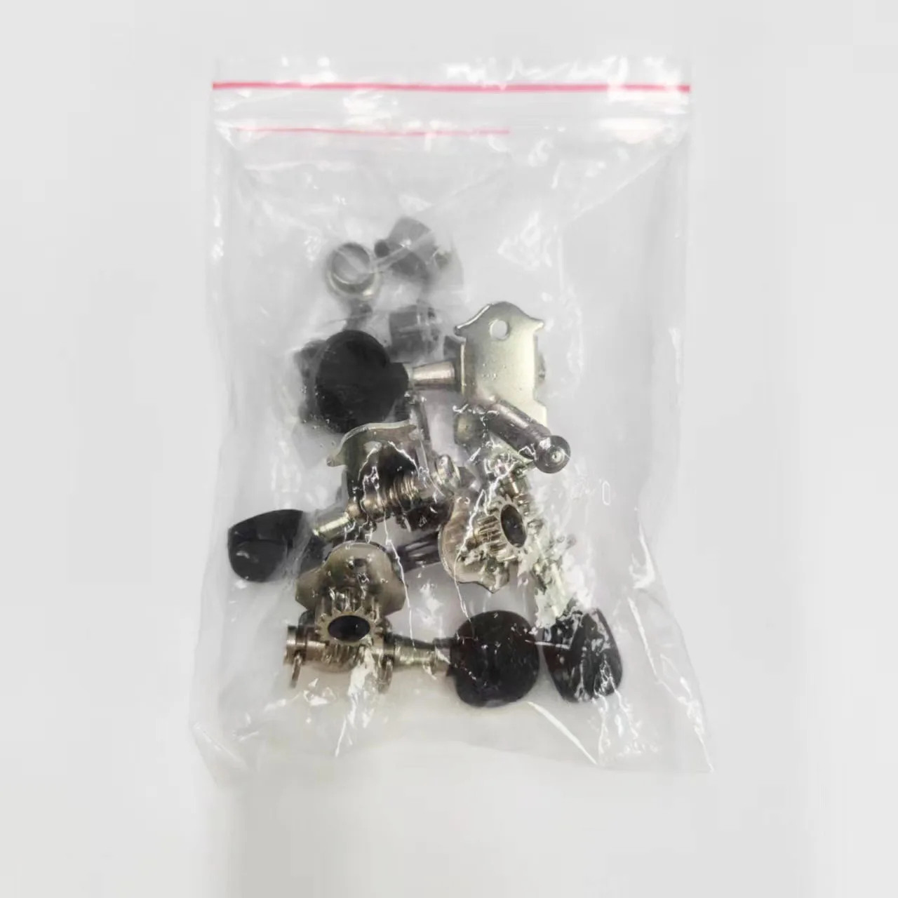 Open Gear 2R2L Ukulele Tuning Pegs Small Round Short Post Machine Heads for 4-String Guitar Parts & Accessories