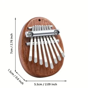 8 Kunci Mini Kayu Kalimba Kualitas Tinggi Indah Ibu Jari Piano Marimba Musik Aksesori Yang Bagus Liontin Hadiah 10 keyboard kayu penjualan terbaik - №
