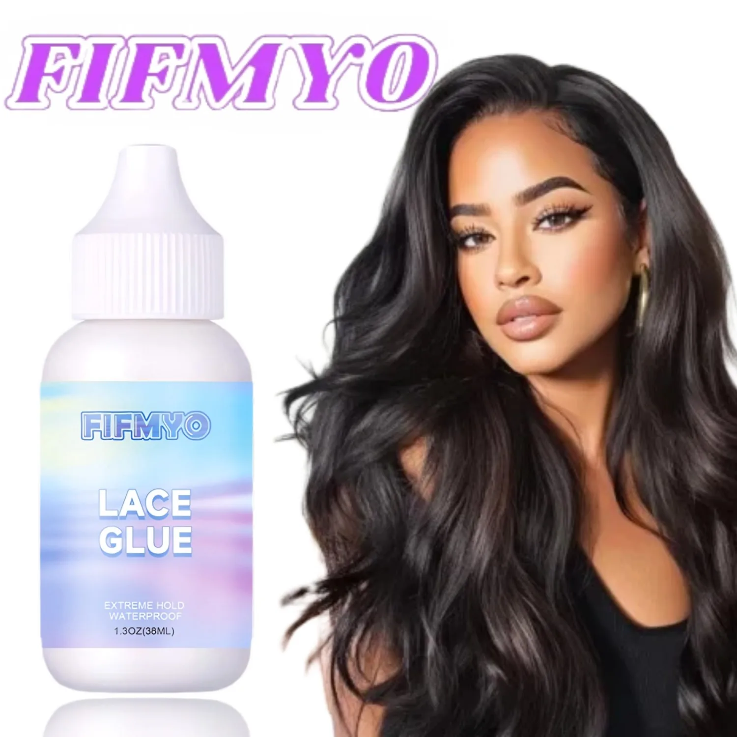 FIFMYO-cola para lace,productos para pelucas,pegamento peluca, pegamento adhesivo de encaje para peluca, 38ML, sujeción extrema, adhesivo de reemplazo de cabello, pegamento adhesivo duradero para sistemas de peluquín