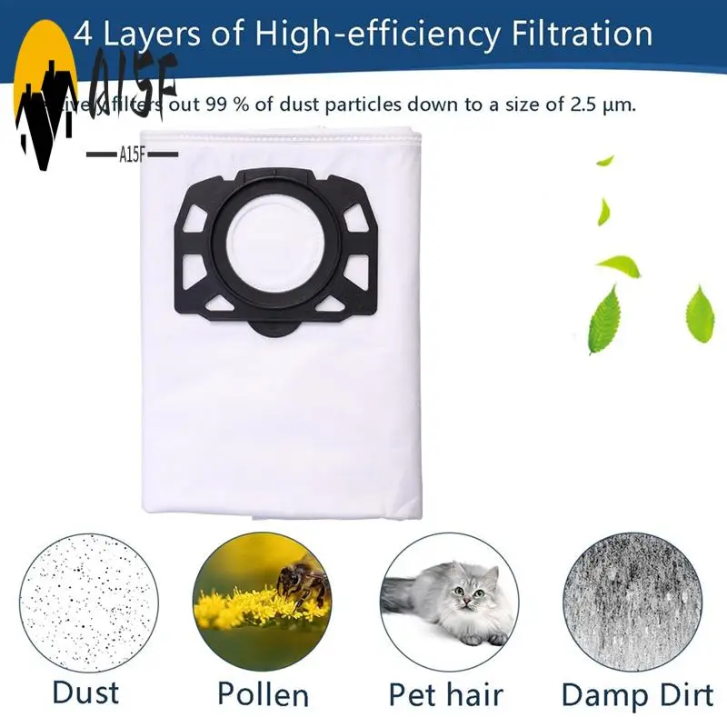 

A15F-10 шт. пылесборник для Karcher WD4 WD5 WD6 WD5P WD6P Premium MV4 MV5 MV6 сменный мешок для пылесоса