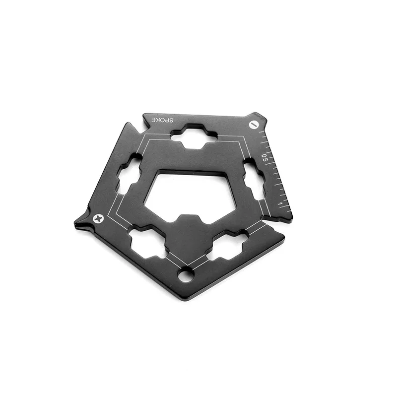 Outdoor Multifunctional Tool Card Portable Bottle Opener & Bicycle Spoke Wrench Combination for Cycling Household Use