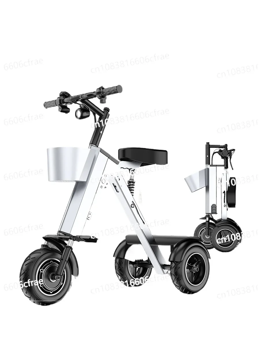 48V Large Power High-end Electric Tricycle The Elderly Scooter Double Foldable Small Light Portable