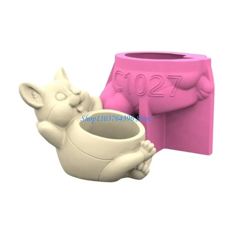 

Многоцелевая ваза для собак, силиконовая форма, универсальный литой набор из смолы для украшения дома и офиса и хранения изделий