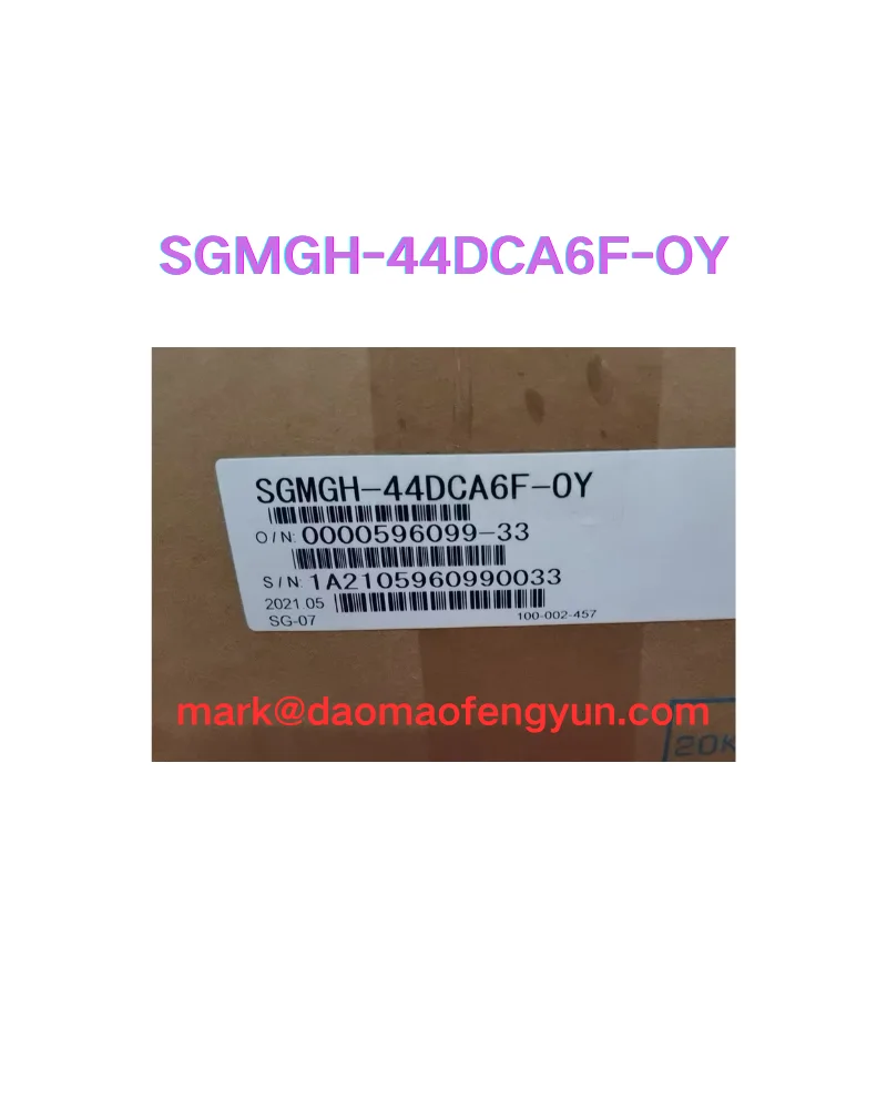 

SGMGH-44DCA6F-OY New Servo Motor
