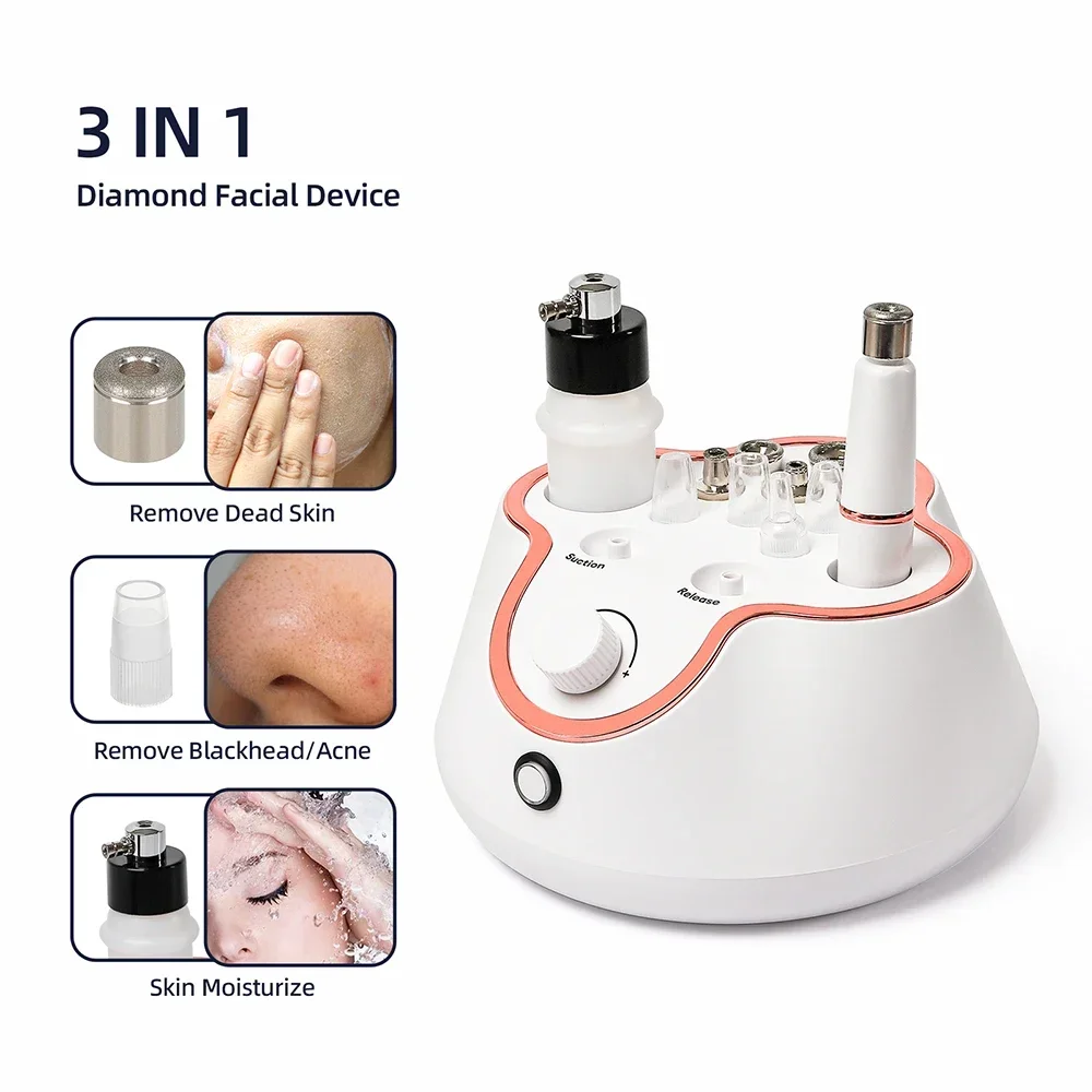Professional Diamond Microdermabrasion Machine for Home Use Facial Peeling Beauty Exfoliation Deep Face Cleaning Skin Care Tool