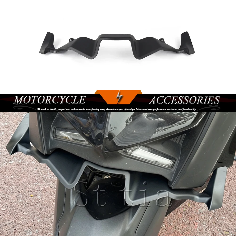 

Motorcycle Front Fairing Beak Extender Front Spoiler Winglet Aerodynamic Wing For YAMAHA XMAX 300 XMAX300 X-MAX 300 2023-2026