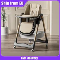 Lightweight Baby Dining Chair Reclining and Folding Home Portable Baby Dining Chair Children's High Chair with Dining Tray
