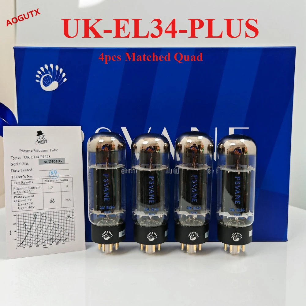 UKEL34 PLUS vacuümbuis, direct geüpgraded naar EL34/6CA7/KT77 hoge resolutie dynamische intensiteit, plug-and-play buizenversterker DIY