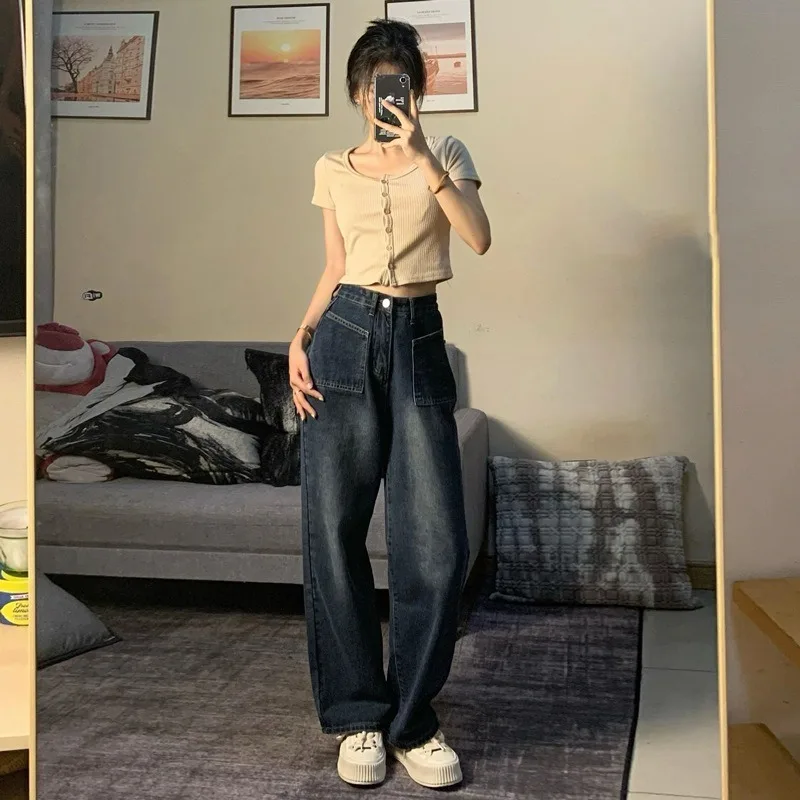 

Cargo Pants Womens Jean Wide Leg Pants Women Jeans Woman Jeans Baggy Jeans Women Pantalones De Mujer