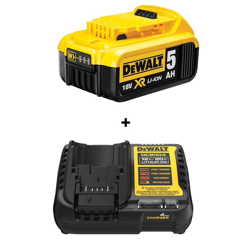 DEWALT Original Lithium Battery Charger XR 18V 20V 4AH 5AH DCB1104 DCB118 Universal Battery Sets