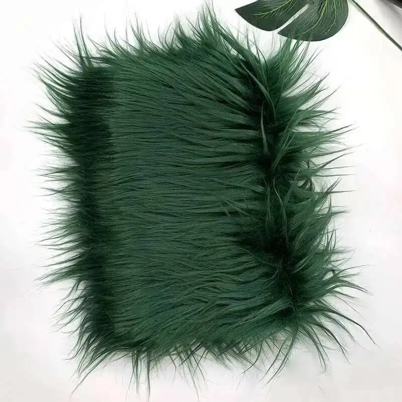 Nepbont stof 46 kleuren 160x50cm 8cm zachte lange pluche handgemaakte pop/kleding Shaggy stof