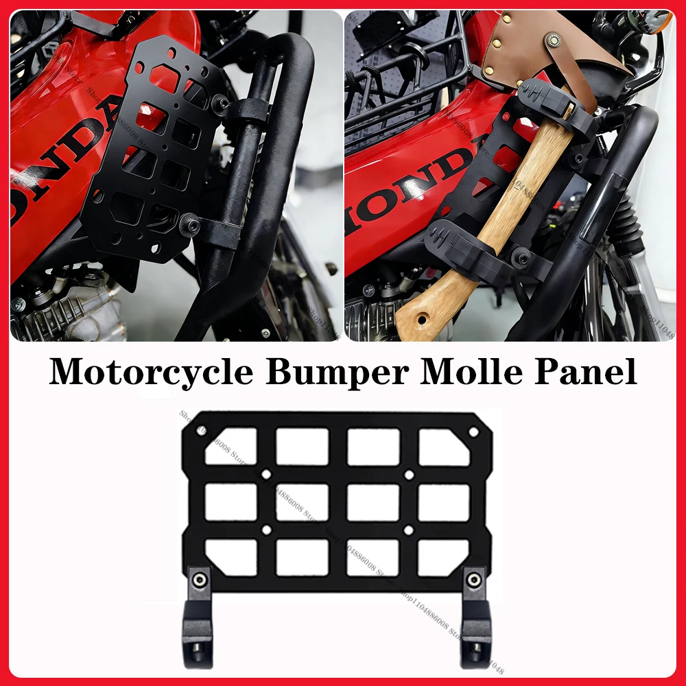 Motorcycle Bumper Molle Panel Aluminum alloy Waterproof Tactical Panel For Trunk Storage Organizer Modular Storag