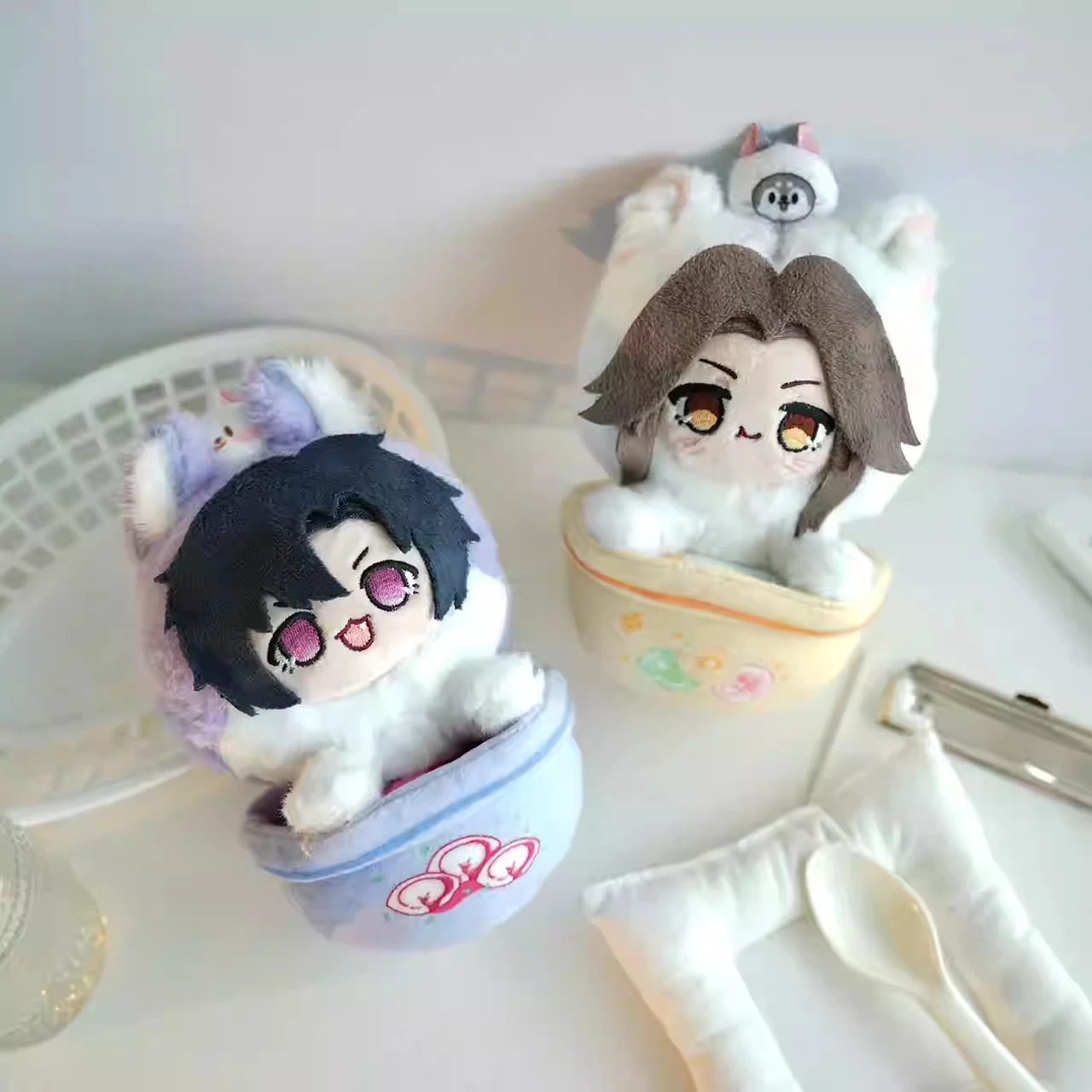 

21cm Official The Husky and His White Cat Shizun Chu Wanning Mo Ran 2025 Birthday Plush Series Stuffed Plushies Doll Clothes Key