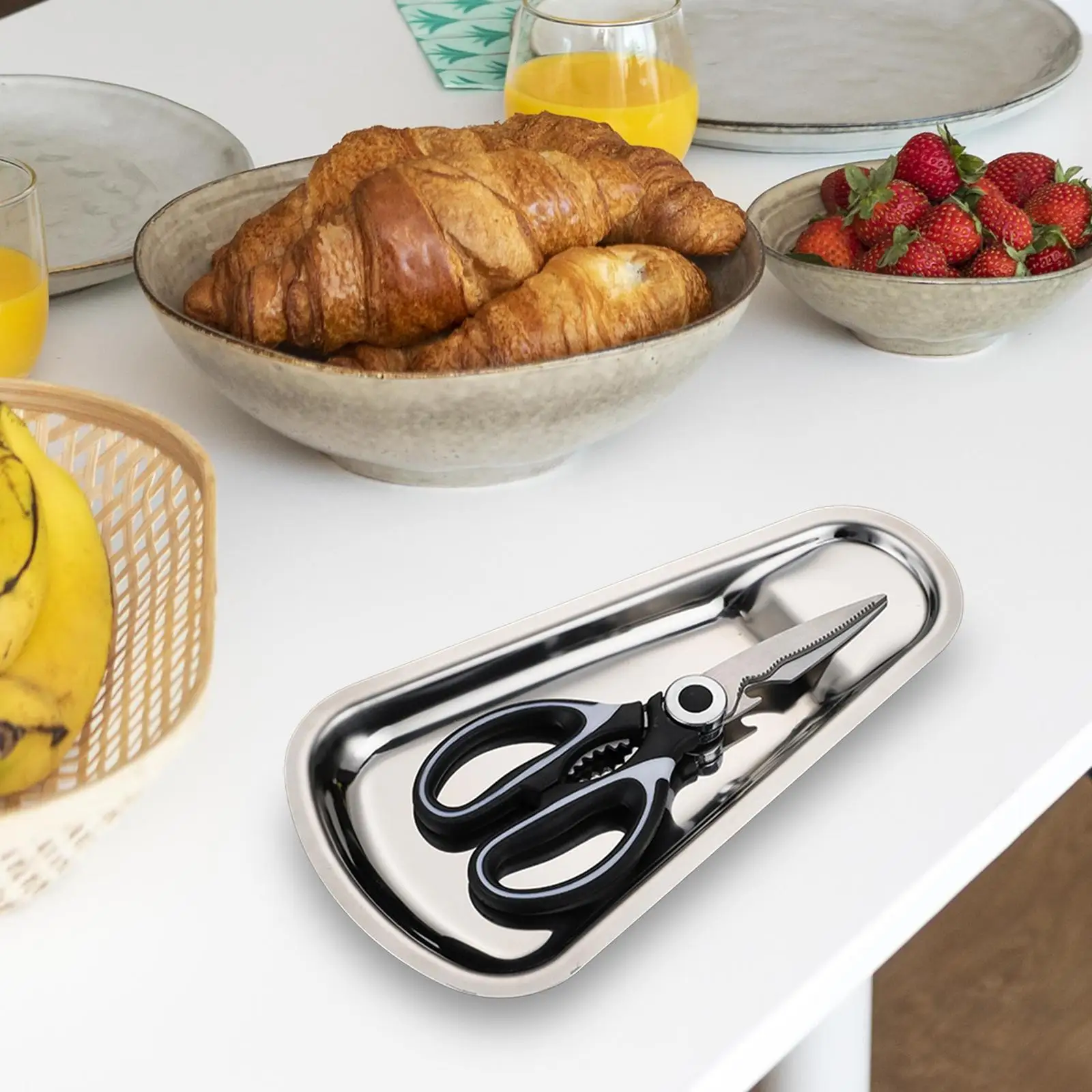 Spoon Rest Seafood Tool Serving Tray Multifunctional Kitchen Accessories Spoon Cradle for Home Grill Baking Seasoning Restaurant