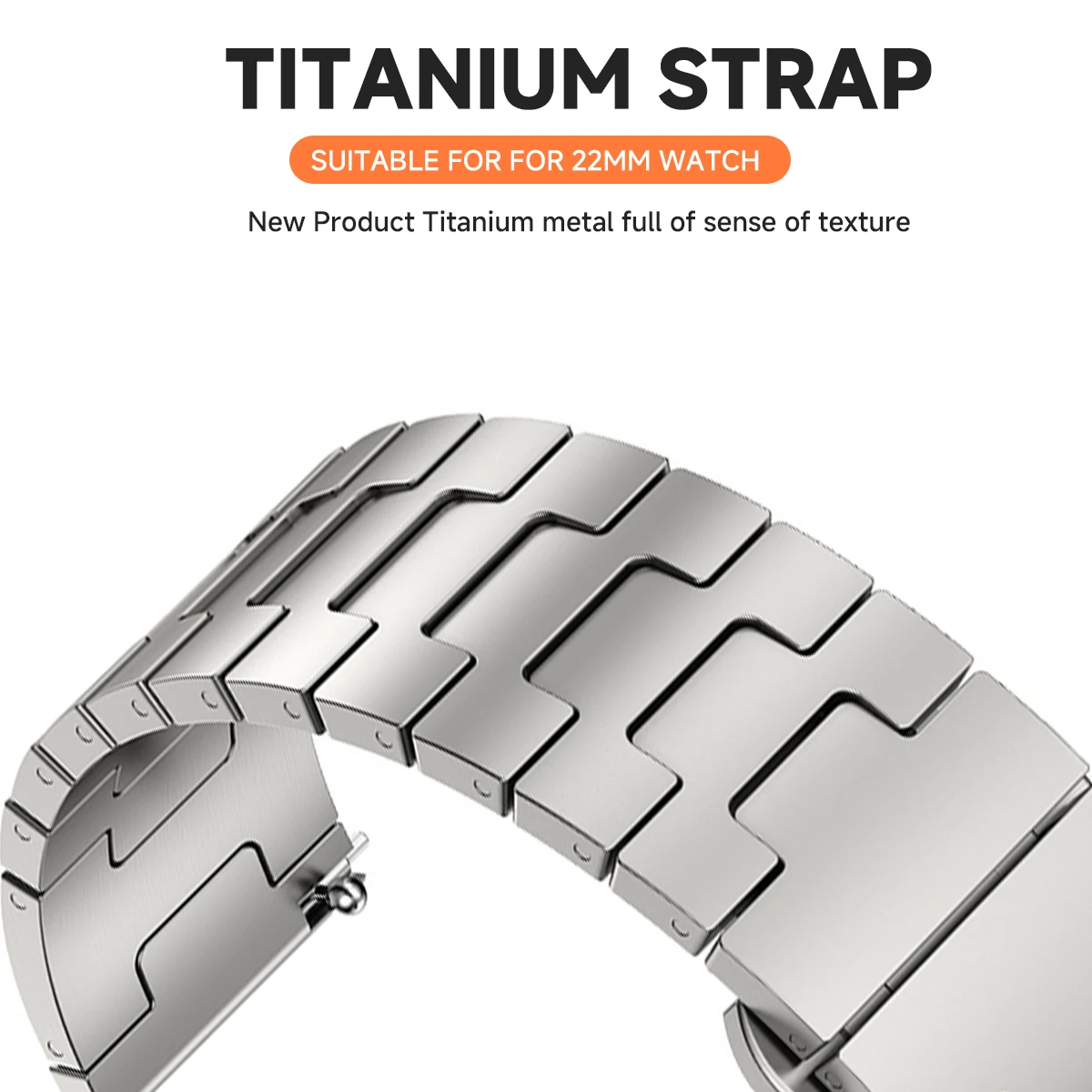 22mm Titanium Band for Amazfit Bip 6 5 Balance  46mm GTR4 3 Luxury Real Titanium Bracelet for HuaWei WATCH GT5 5Pro 4 4Pro 46mm