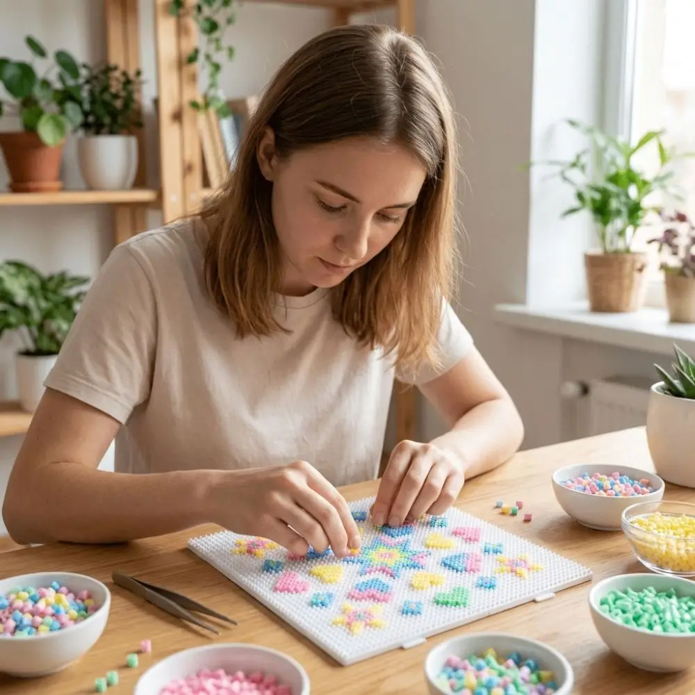 

78x78Pins Fuse Beads Pegboards Heat Resistant DIY Hama Beads Pegboards Lengthen Nails Square Melting Beads Boards Educational