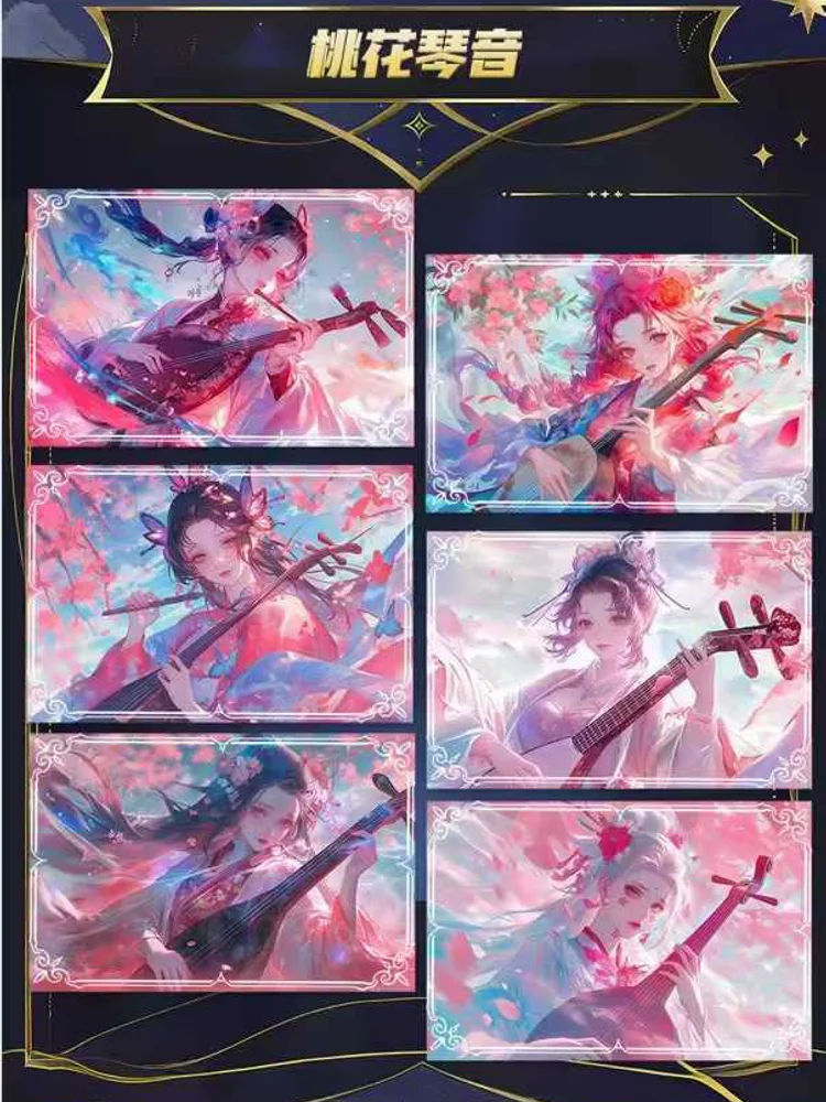 New''LanYu''Club Demon Slayer Placas de tamanho A6 Cartões Demon Slayer Tanjirou Kamado Nezuko Cartões de coleção de personagens Anime presentes