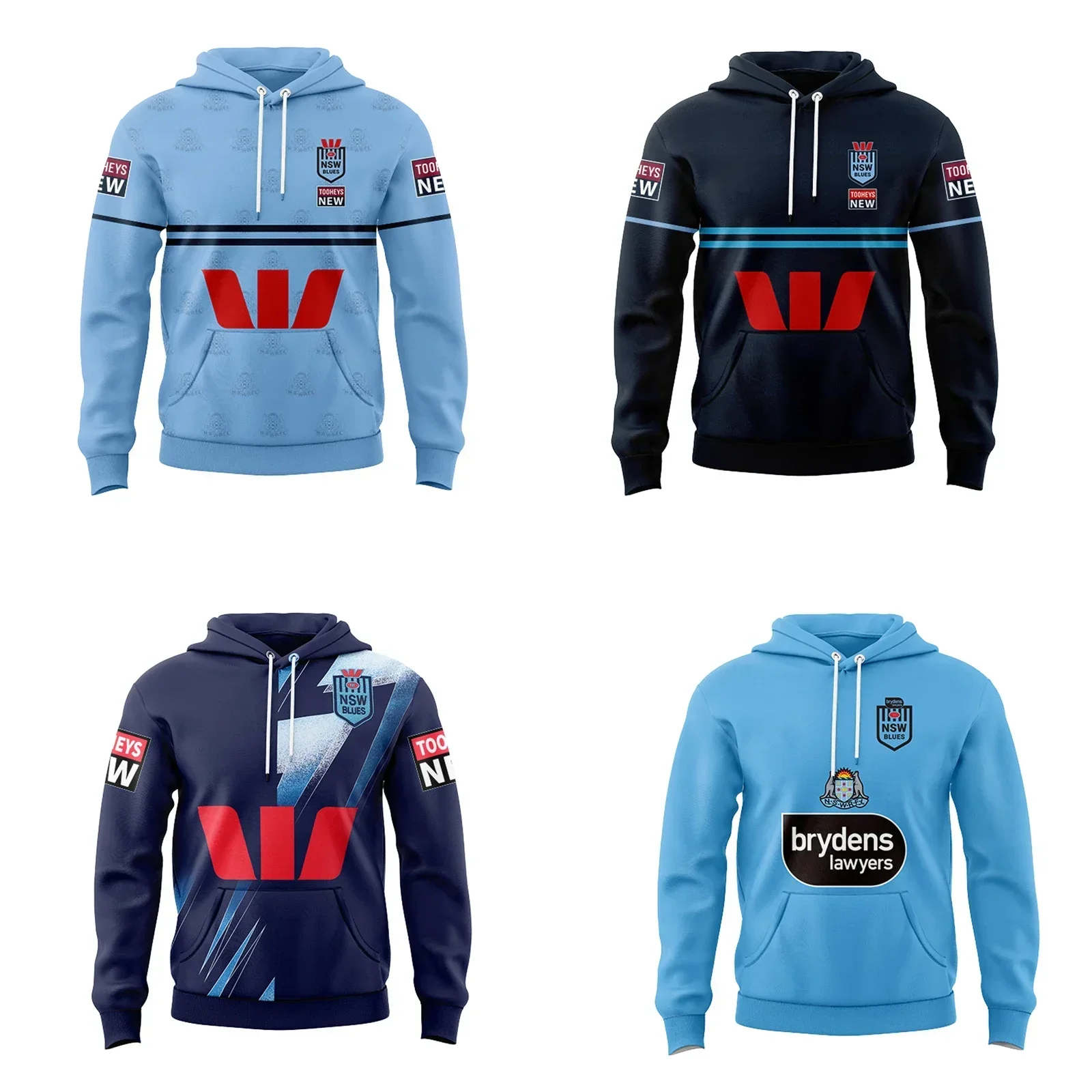 2023 NSW BLUES STATE OF ORIGIN Mens  Rugby Hoodies  Customize